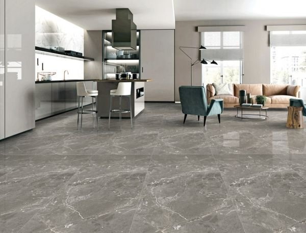 Romano Grey &mdash; Marble-Look Tile